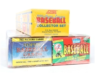 1989 - 1990 TOPPS, SCORE, & FLEER BASEBALL CARD SETS