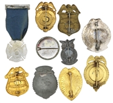 FIRE CIVIL DEFENSE & EMERGENCY OBSOLETE BADGES & BUTTON