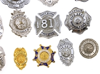 OBSOLETE FIRE DEPARTMENT BADGES 
