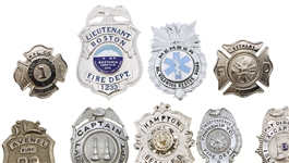 OBSOLETE FIRE DEPARTMENT & EMERGENCY BADGES 