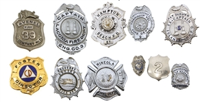 OBSOLETE FIRE DEPARTMENT & EMERGENCY BADGES 