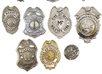 OBSOLETE FIRE DEPARTMENT BADGES