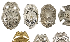 OBSOLETE FIRE DEPARTMENT BADGES