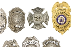 OBSOLETE FIRE DEPARTMENT BADGES