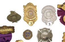 EARLY 20th C. FIRE DEPARTMENT BADGES