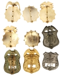 BAYONNE CITY NEW JERSEY OBSOLETE POLICE BADGES