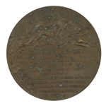 1900 RUSSIA INAUGURAL ALEXANDER III BRIDGE BRONZE MEDAL