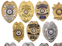 NEW JERSEY OBSOLETE POLICE & PARAMEDIC BADGES