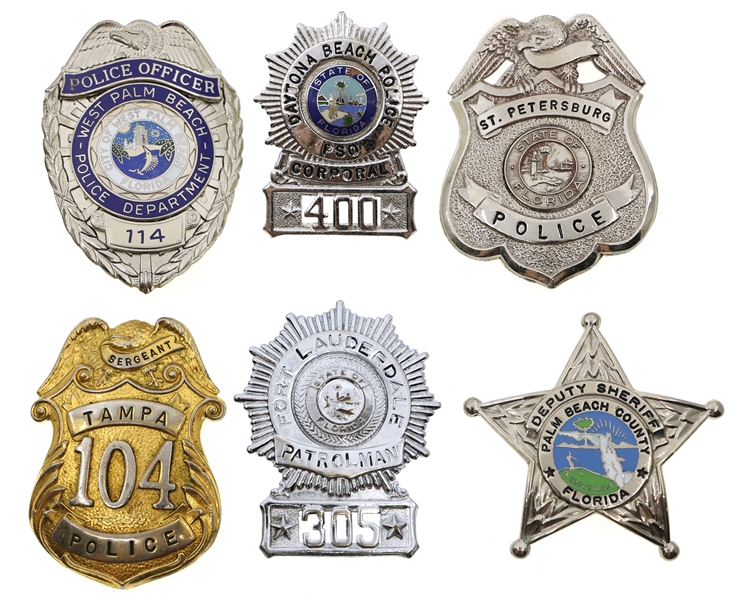 FLORIDA OBSOLETE LAW ENFORCEMENT & POLICE BADGES