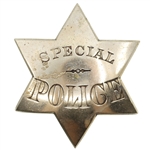 OBSOLETE SPECIAL POLICE PIE PLATE BADGE