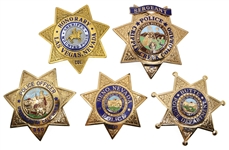 OBSOLETE LAW ENFORCEMENT POLICE BADGES - NV, MT, CO, CA