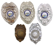NEW HAMPSHIRE OBSOLETE LAW ENFORCEMENT POLICE BADGES