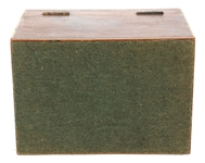 WOODEN CASE METAL LINED TEA CADDY