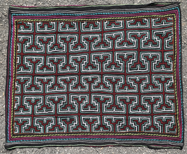 PERUVIAN SHIPIBO-CONIBO EMBROIDERED CUSHMA TUNIC 