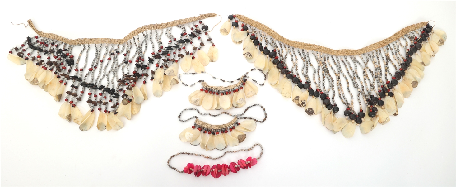 PERUVIAN INDIGENOUS CEREMONIAL DANCE BELTS & NECKLACES