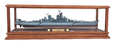 FRANKLIN MINT USS MISSOURI BB-63 BATTLESHIP MODEL 1:550