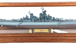 FRANKLIN MINT USS MISSOURI BB-63 BATTLESHIP MODEL 1:550