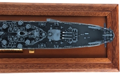 FRANKLIN MINT USS MISSOURI BB-63 BATTLESHIP MODEL 1:550