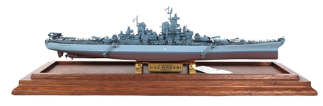 FRANKLIN MINT USS MISSOURI BB-63 BATTLESHIP MODEL 1:550