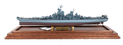 FRANKLIN MINT USS MISSOURI BB-63 BATTLESHIP MODEL 1:550