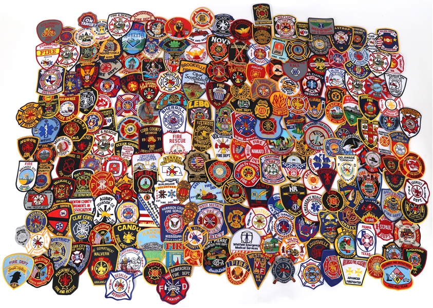 FIRE DEPARTMENT RESCUE EMERGENCY PATCHES