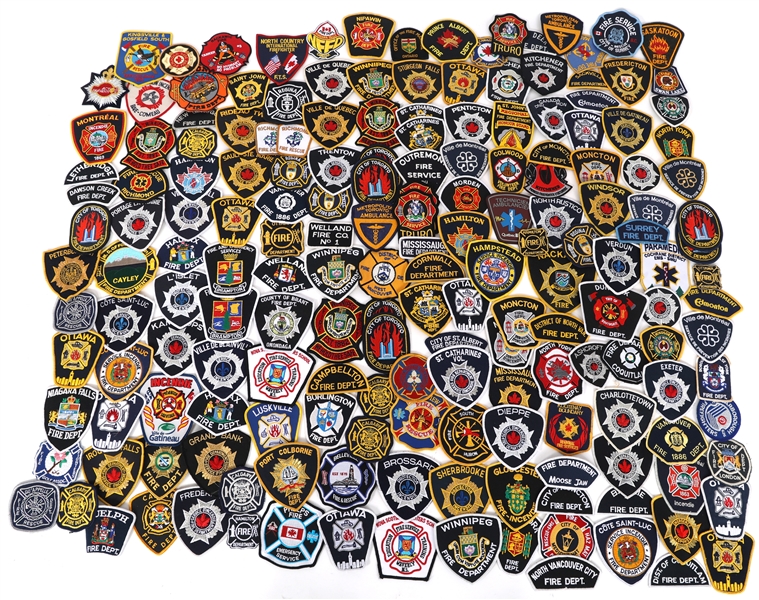 CANADIAN FIRE DEPARTMENT EMERGENCY PATCHES