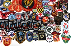 INT'L FIRE DEPARTMENT PATCHES EUROPE ASIA AFRICA & MORE