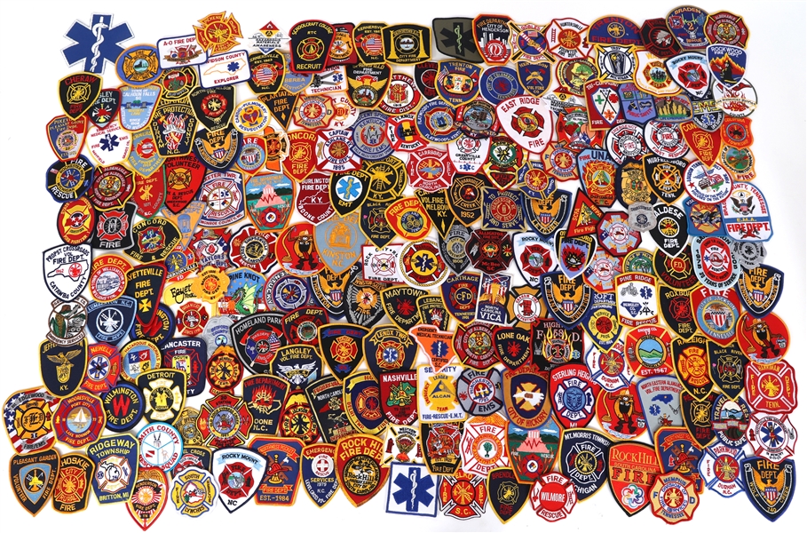 FIRE DEPARTMENT & EMERGENCY PATCHES NC, SC, KY, TN, MI