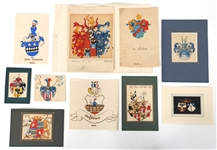 FAMILY CREST HERALDIC ART PAINTINGS