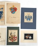 FAMILY CREST HERALDIC ART PAINTINGS