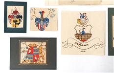 FAMILY CREST HERALDIC ART PAINTINGS