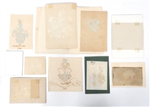 FAMILY CREST HERALDIC ART PAINTINGS