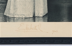 1963 QUEEN ELIZABETH II & PRINCE PHILIP SIGNED PRINTS