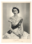 1954 QUEEN ELIZABETH II SIGNED PORTRAIT PHOTOGRAPH