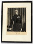 1954 PRINCE PHILIP SIGNED PHOTOGRAPH BY BARON STUDIOS