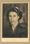 1950 QUEEN ELIZABETH II SIGNED BARON PHOTO PRINT