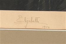 1950 QUEEN ELIZABETH II SIGNED BARON PHOTO PRINT