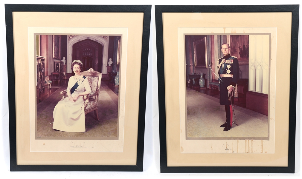 1979 QUEEN ELIZABETH II & PRINCE PHILIP SIGNED PHOTOS