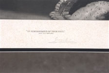 ROYAL CORONATION EDWARD VII SIGNED GEORGE VII ENGRAVING