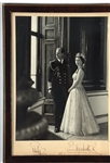1957 QUEEN ELIZABETH II PRINCE PHILIP SIGNED PHOTO