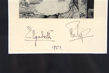 1951 QUEEN ELIZABETH II PRINCE PHILIP SIGNED PHOTO
