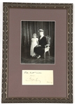 QUEEN CONSORT MARY OF TECK PHOTOGRAPH & SIGNATURE