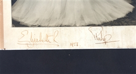 1956 QUEEN ELIZABETH II & PRINCE PHILIP SIGNED PHOTO