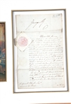 1820-1830 GEORGE IV SIGNED ROYAL DECREE & PRINT