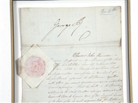 1820-1830 GEORGE IV SIGNED ROYAL DECREE & PRINT
