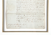 1820-1830 GEORGE IV SIGNED ROYAL DECREE & PRINT