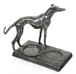 KRONHEIMER & OLDENBUSCH SILVERPLATED WHIPPET ASHTRAY