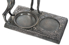 KRONHEIMER & OLDENBUSCH SILVERPLATED WHIPPET ASHTRAY