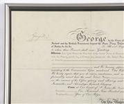 1927 KING GEORGE V SIGNED ROYAL DOCUMENT