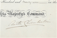 1927 KING GEORGE V SIGNED ROYAL DOCUMENT